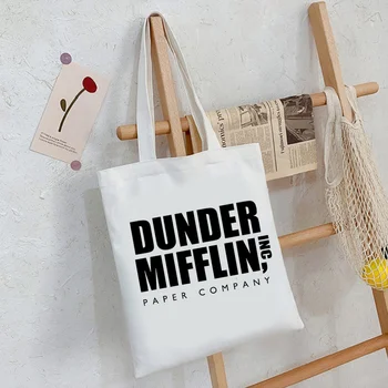 Dunder Mifflin de compras saco de juta bolsa bolsa shopper mercearia bolsa shopper bag cadeia boodschappentas compra bolsa ecobag cabas