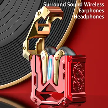 H08 Elegantes Auscultadores sem Fios de Baixa Latência Dupla Mics Ampla Compatibilidade compatível com Bluetooth Fones de ouvido Barulhos de Cancelamento