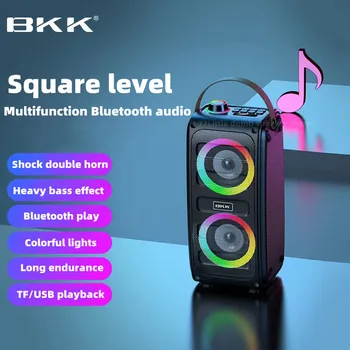 Portátil ao ar livre Lanterna de Bluetooth alto-Falante Estéreo 3D K Música Soundbox Computador Subwoofer Placa de Áudio sem Fios Coluna de Música do Centro de