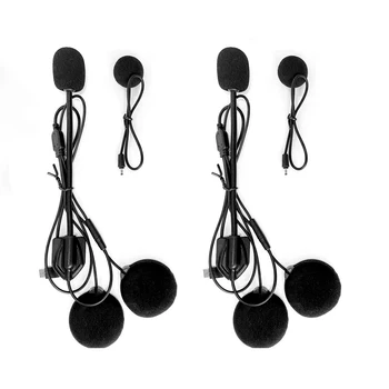 2pcs Maxto M2/3 Fone de ouvido Microfone Acessórios 2 in1 Fone de ouvido Terno para Moto Completa Metade do Rosto Integral Abrir Intercomunicador Capacete