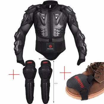 motocross armadura de corrida de corpo inteiro de proteção da motocicleta joelheiras guarda botas shift tampa protetor