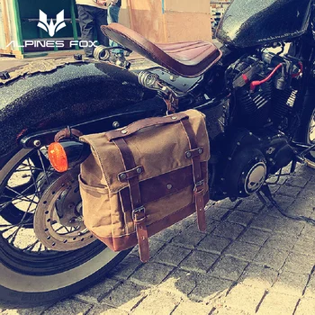 Vintage Motocicleta alforje Impermeável Moto do Lado do Saco de Moto Cavaleiro Saco de Ombro Capacete, Saco Para Honda Rebel CMX500 250 300