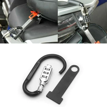 De Capacetes para motociclistas de Bloqueio Anti-Roubo de Abrir Capacete de Bloqueio Fixador + T-Bar para Corridas de Moto Bicicleta Capacete de Bloqueio