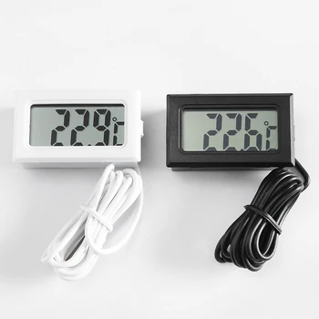 Mini LCD Digital Termômetro Com Sonda Interior Conveniente Sensor de Temperatura Para os Peixes de Aquário Aquário em Casa de Frigorífico Termômetro