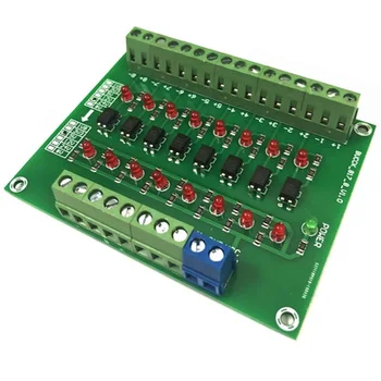 1PCS DST-1R8P-N 8 Canais isolador óptico 24V 5V Módulo de Isolação PLC Nível de Sinal de Tensão da Placa Conversão para Arduino