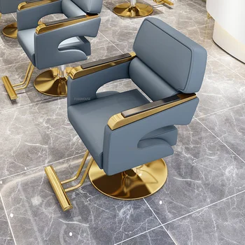 nordic Barbearia Cadeira Mobília do Salão de Barbeiro Profissional Cadeiras Elevador Giro de Cadeiras de Cabeleireiro salão de Beleza Maquiagem Cadeira Z