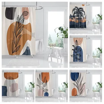 Tecido impermeável cortinas de chuveiro cortina de Banheiro acessórios 180x200 cortina de Banho para chuveiro 240*200 nórdicos boho decoração
