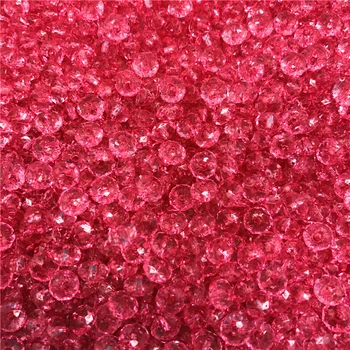 6mm 8mm 10mm 12mm cor-de-Rosa Áustria Facetado de Cristal Acrílico Esferas Soltas Espaçador Contas Redondas DIY Fazer Jóias