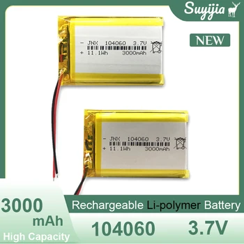 104060 3.7 V bateria 3000mAh Lithium Polymer Baterias Recarregáveis Podem Ser Utilizadas Em Brinquedos Inteligentes para Pedido de Máquinas Dispositivos de Beleza do Banco do Poder