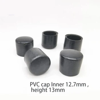 Interior de 12,7 mm de PVC móveis de plástico com a tampa do tubo capa de almofada extremidades terminando pés de tubo de protetor de pé