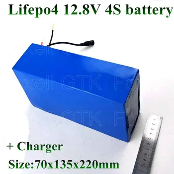 Lifepo4 12v 40ah Recarregável da bateria lifepo4 2000 ciclos 4s de 12,8 v para o solar do diodo emissor de luz ferramenta Eléctrica de alimentação + 14.6 v 6A