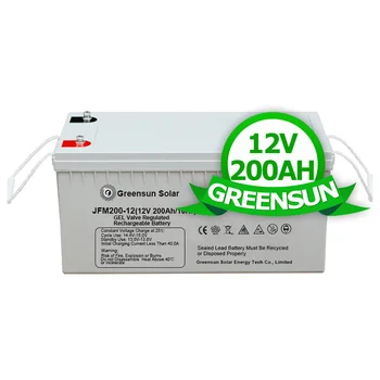 Greensun 12V 200AH 300AH Solar Bateria 24V 200AH de Ciclo Profundo AGM GEL de Baterias de Chumbo Ácido