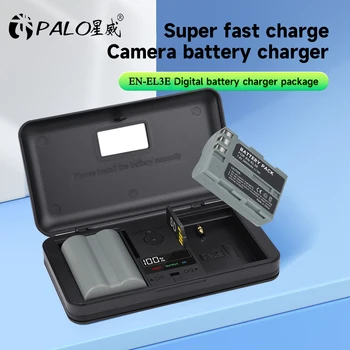PALO EN-EL3E ENEL3E PT EL3E Bateria para Câmera Digital + Carregador Multifuncional para Nikon D300S D300 D100 D200 D700 D70S D80 D90