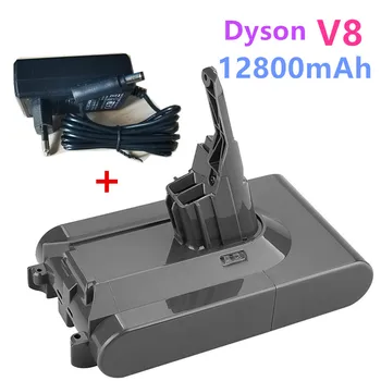 100% Original DysonV8 12800mAh 21.6 Bateria V para Dyson V8 Absoluto /Fofo/Animal Li-ion Aspirador Bateria recarregável