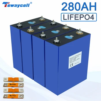 280AH 3.2 V da Bateria Lifepo4 DIY 12V 48V de Lítio de Fosfato de Ferro Pack Nova Célula de Energia Solar Campistas Carrinho de Golfe UPS RV UE Livre de Impostos