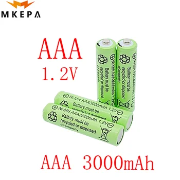 1.2 V AAA 3000mAh 1,2 V Qualidade bateria recarregável AAA de 3000mAh recarregável Ni-MH 1,2 V bateria