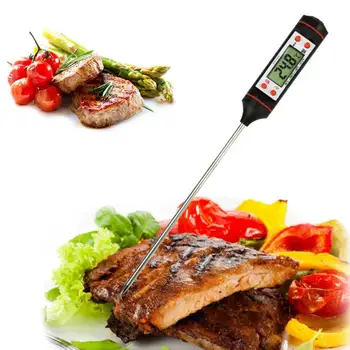Termômetro Digital de Cozinha Termômetro para Carne, a Água do Leite de Cozimento de Alimentos Sonda CHURRASCO Eletrônico Termômetro de Forno, utensílios de Cozinha